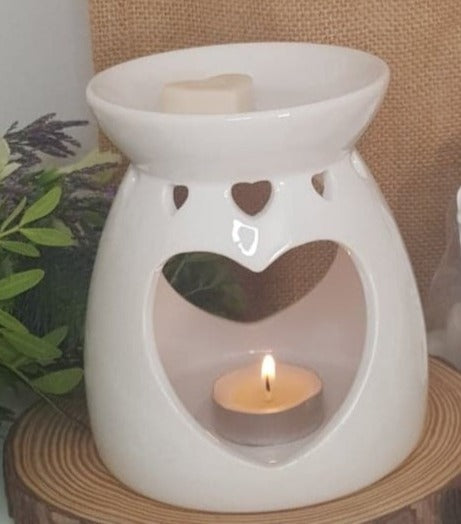 White Heart Burner & Melts Gift Bag image 2