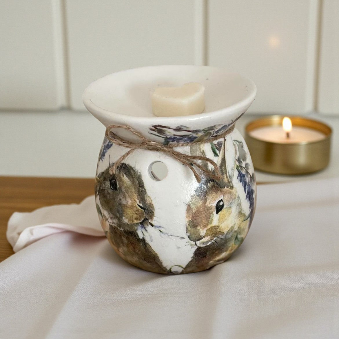 Rabbit Wax Melt Burner | Hand-Decorated