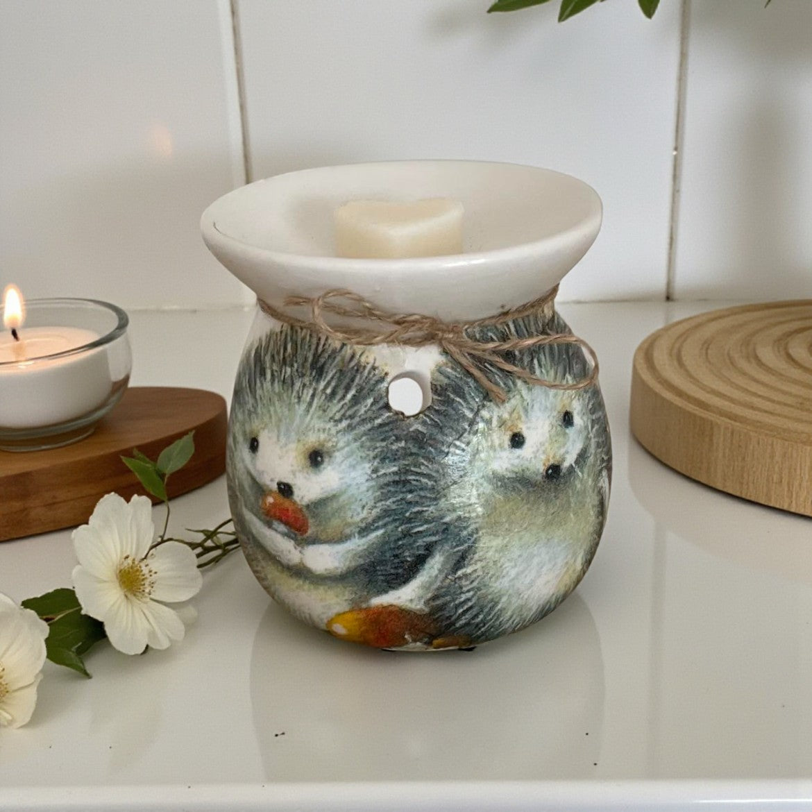 Hedgehog Wax Melt Burner | Hand-Decorated