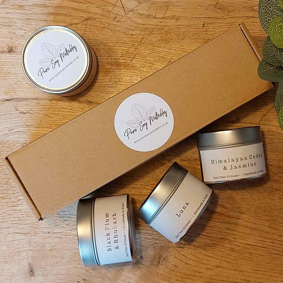 Trio Mini Candle Gift Box - Choose 3 Fragrances