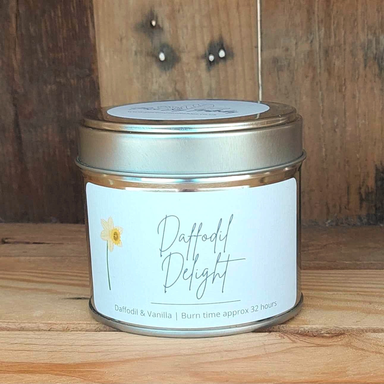 'Daffodil Delight' Soy Wax Tin Candle image 1