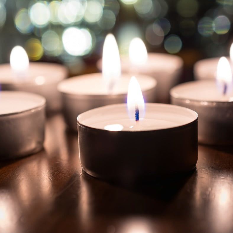 Box of 9 x Unscented Soy Tea Lights image 1