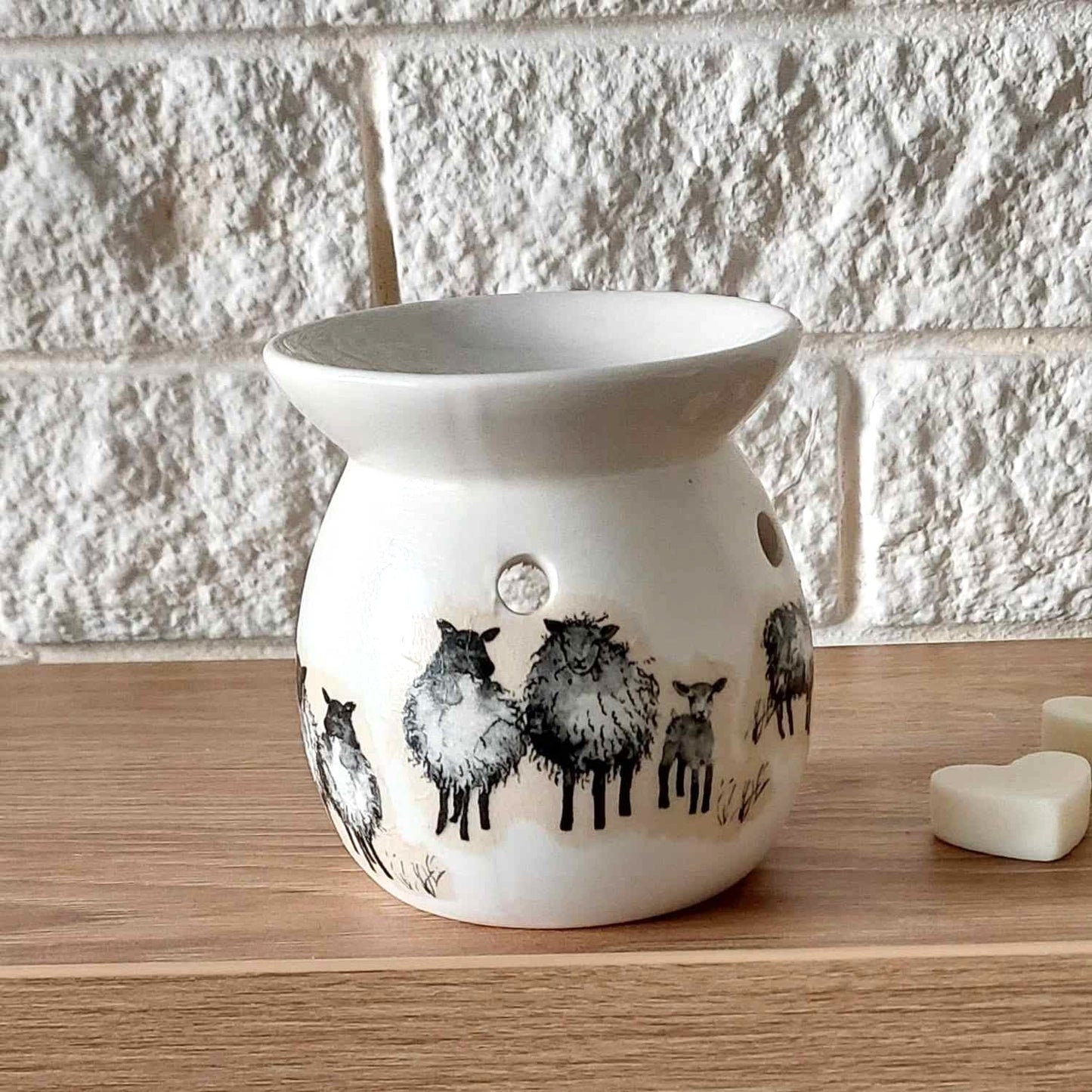 Sheep Wax Melt Burner Gift Set image 1