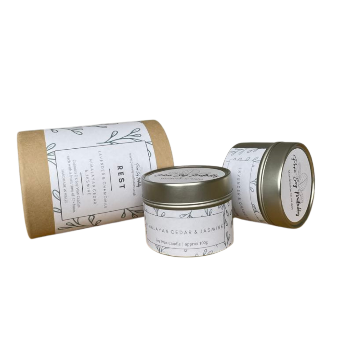 Rest - Mood Boosting Candle Duo Tube image 1