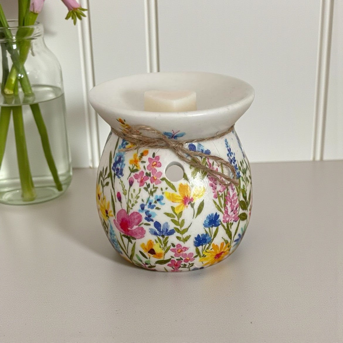 Summer Meadow Wax Melt Burner | Hand-Decorated