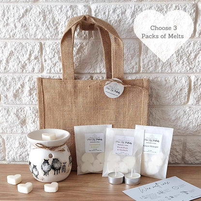 Sheep Wax Melt Burner Gift Set image 0