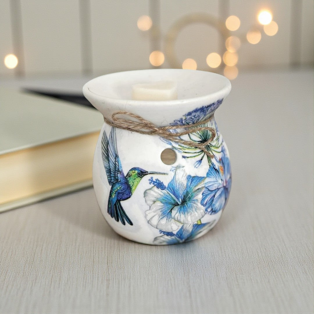 Hummingbird Wax Melt Burner | Hand-Decorated