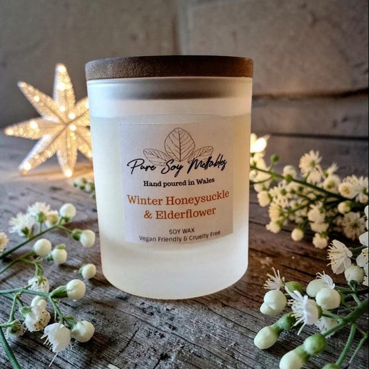 Winter Honeysuckle & Elderflower Soy  Candle