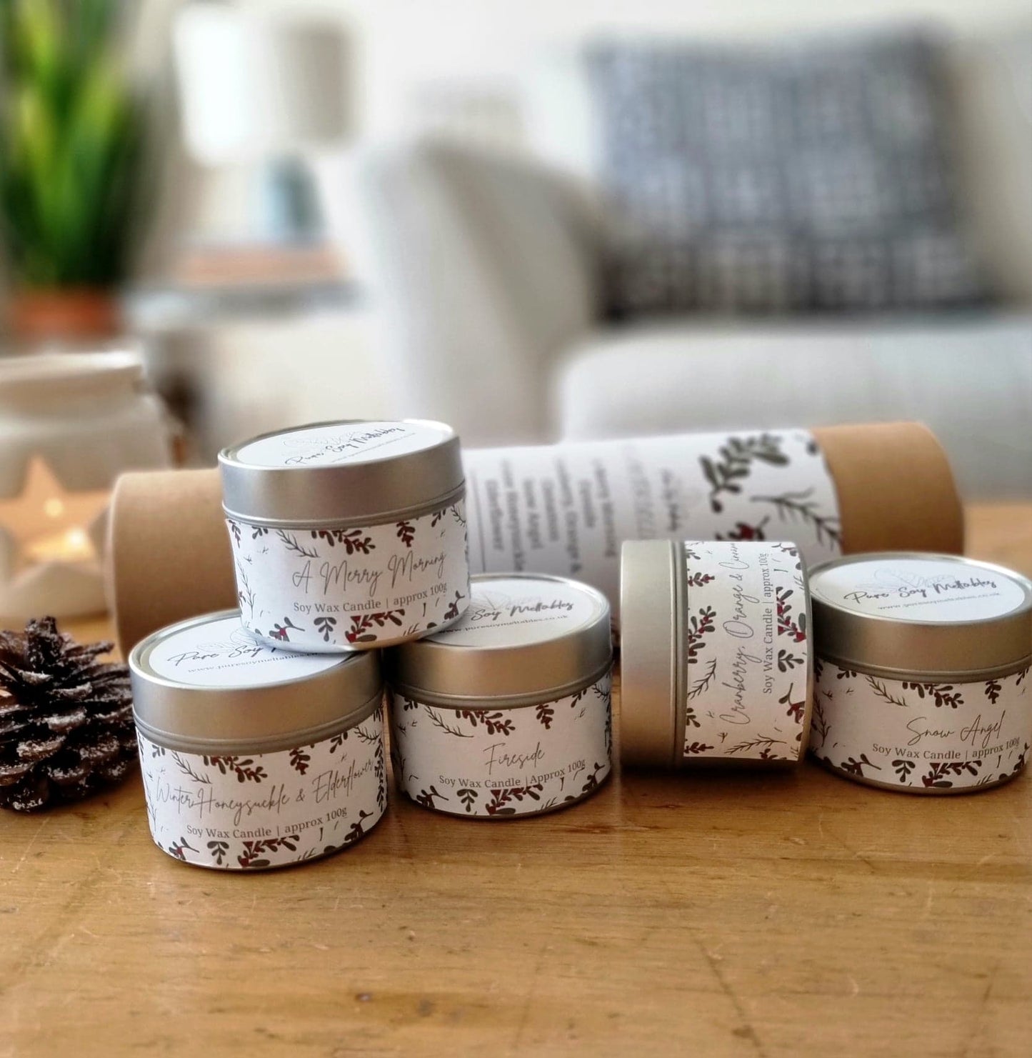 The Winter Collection Gift Set - 5 x Soy Candles image 1