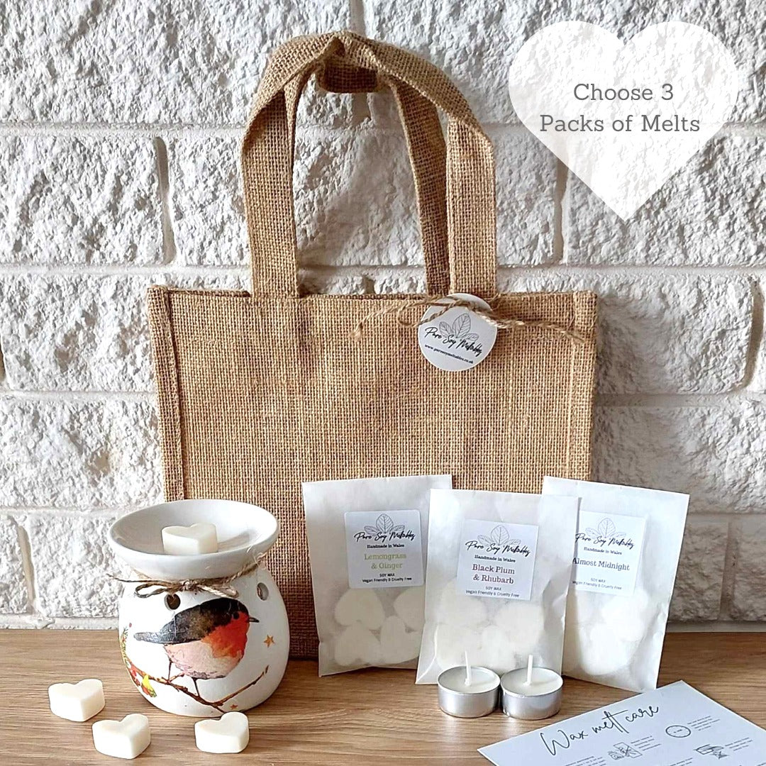 Robin Wax Melt Burner Gift Set image 0