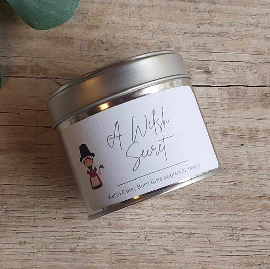 'A Welsh Secret'  Soy Wax Tin Candle image 0